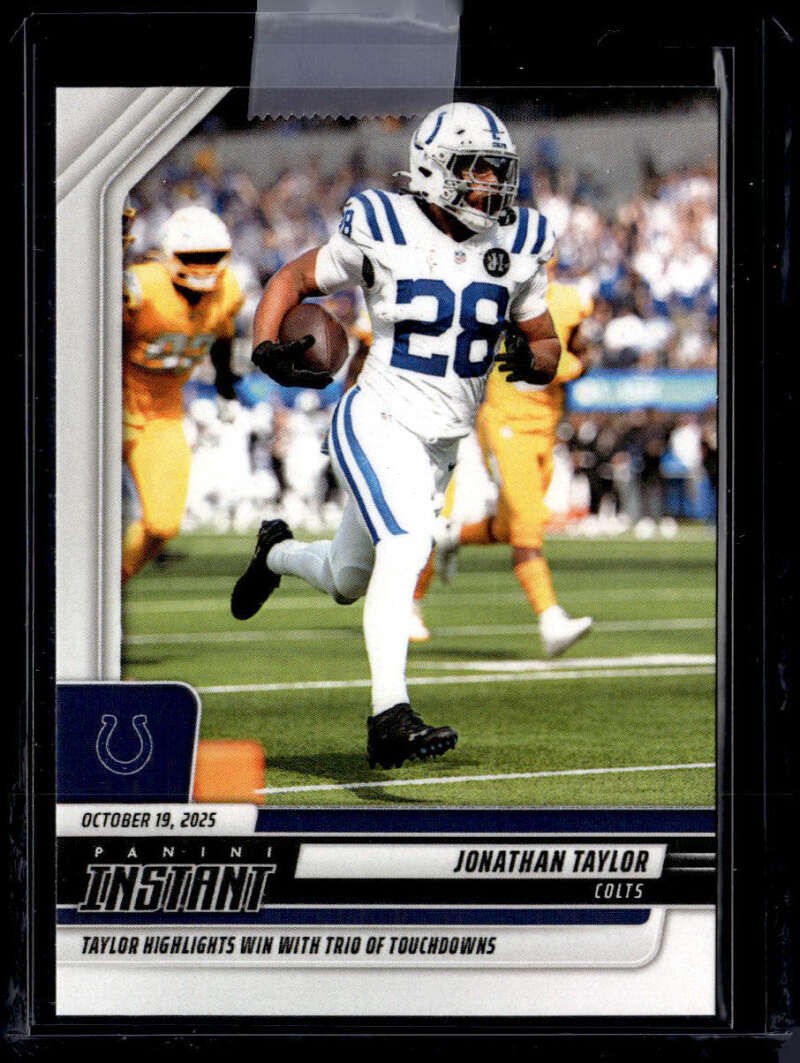 JONATHAN TAYLOR SP 2025 Panini Instant PR:88 #163 Colts Trio of TDs NF ID:157251