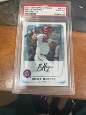 Bryce Harper 2011 Bowman Chrome #BCP1 PSA 10 Rookie Card. rookie card picture
