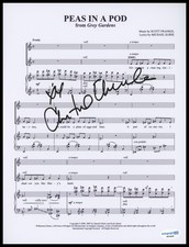 Christine Ebersole "Grey Gardens" AUTOGRAPH Signed 'Peas in a Pod' Sheet Music