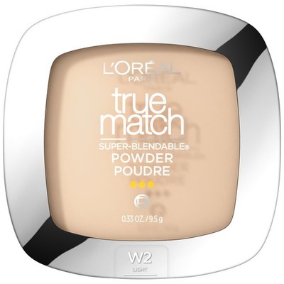 L'Oreal Paris True Match Super Blendable Oil Free Powder, W2 Light Ivory
