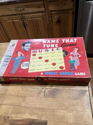 Vintage 1959 Name That Tune Game Milton Bradley 4716