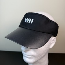 Waffle House WH Logo Black Visor Hat Original Restaurant Fast Food Advertising
