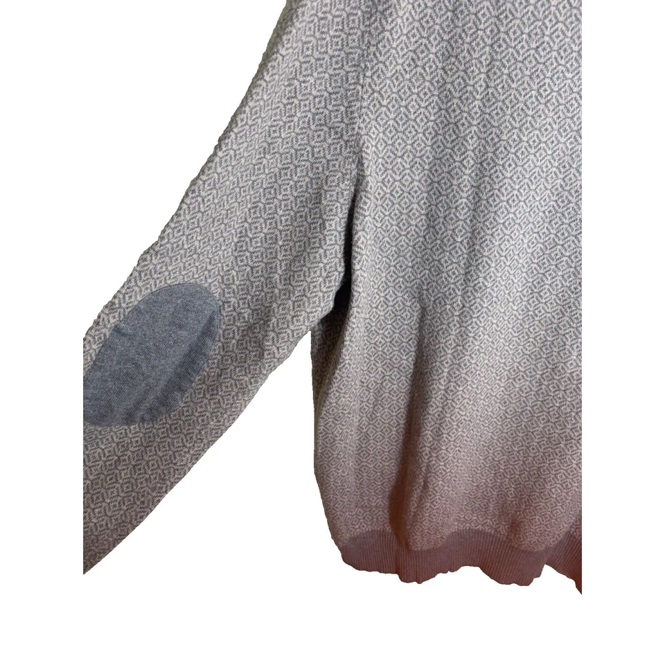 Tasso Ella Mens Beige/Gray cashmere blend sweater Sz XL  Grandpacore Academia - Image 4 of 4
