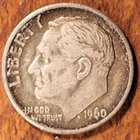 1960 D Roosevelt  Dime 10 Cent Coin   N259