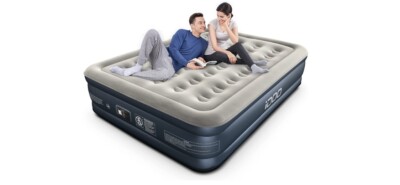 iDOO Queen Air Mattress with Built in Pump, Inflatable Mattress for Camping