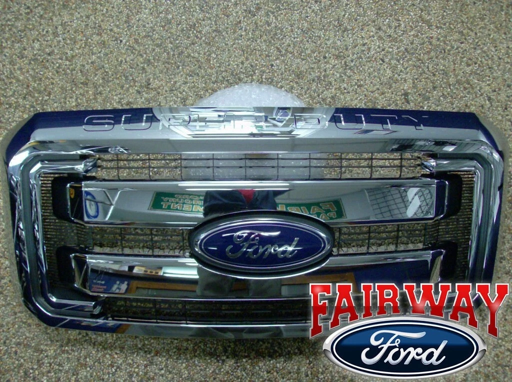 08 09 10 f250 f350 f450 f550 oem genuine ford super duty chrome grille deals