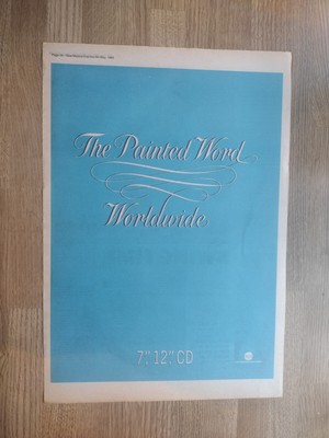 Das gemalte Wort - weltweit - 1989 - MUSIK Werbeseite - 15 x 11 Zoll
