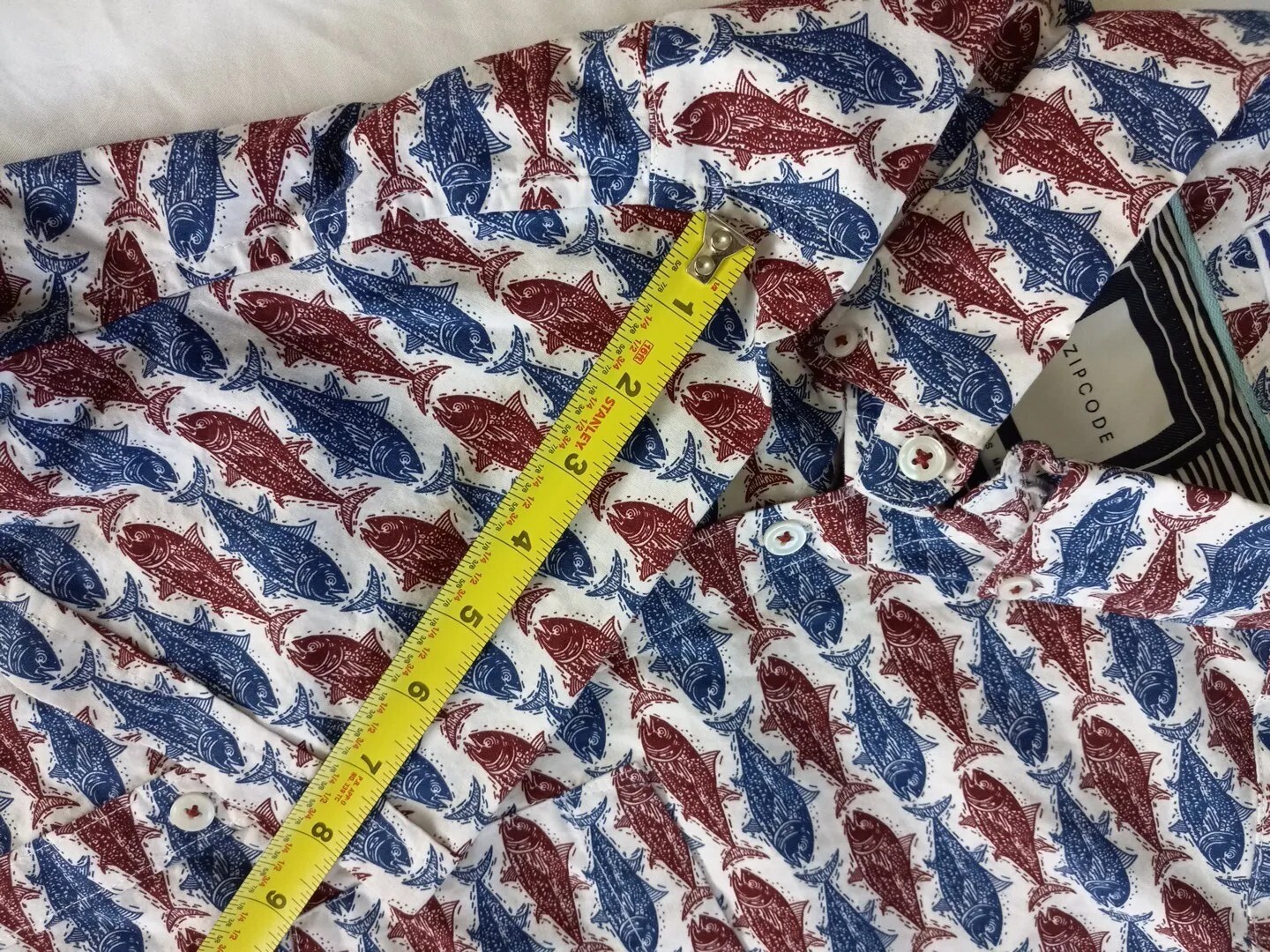 ZipCode Men Short Sleeve Button Down Performance … - image 9