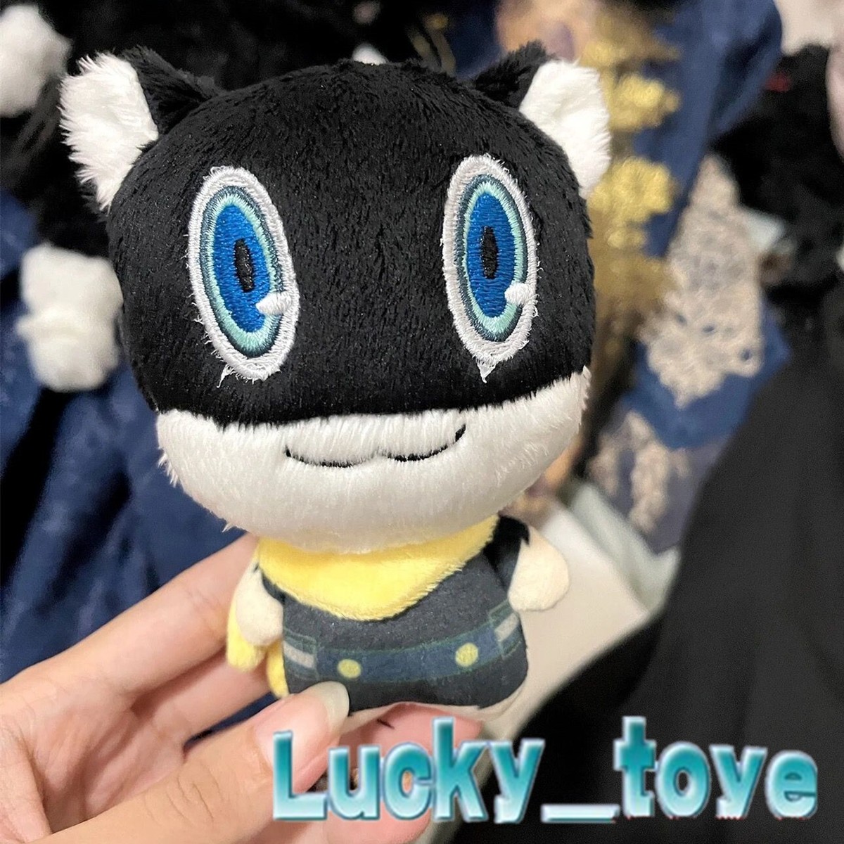 12cm Persona 5 Morgana Mona Plush Doll Black Cat Toy Keychain Plushie Pendant 12cm Persona 5 Morgana Mona Plush Doll Black Cat Toy Keychain Plushie Pendant