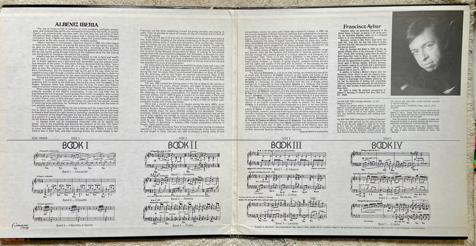 Francisco Aybar ALBENIZ IBERIA (Connoisseur CSQ2061) 1974 2-LPs Quadraphonic - Image 3 of 3
