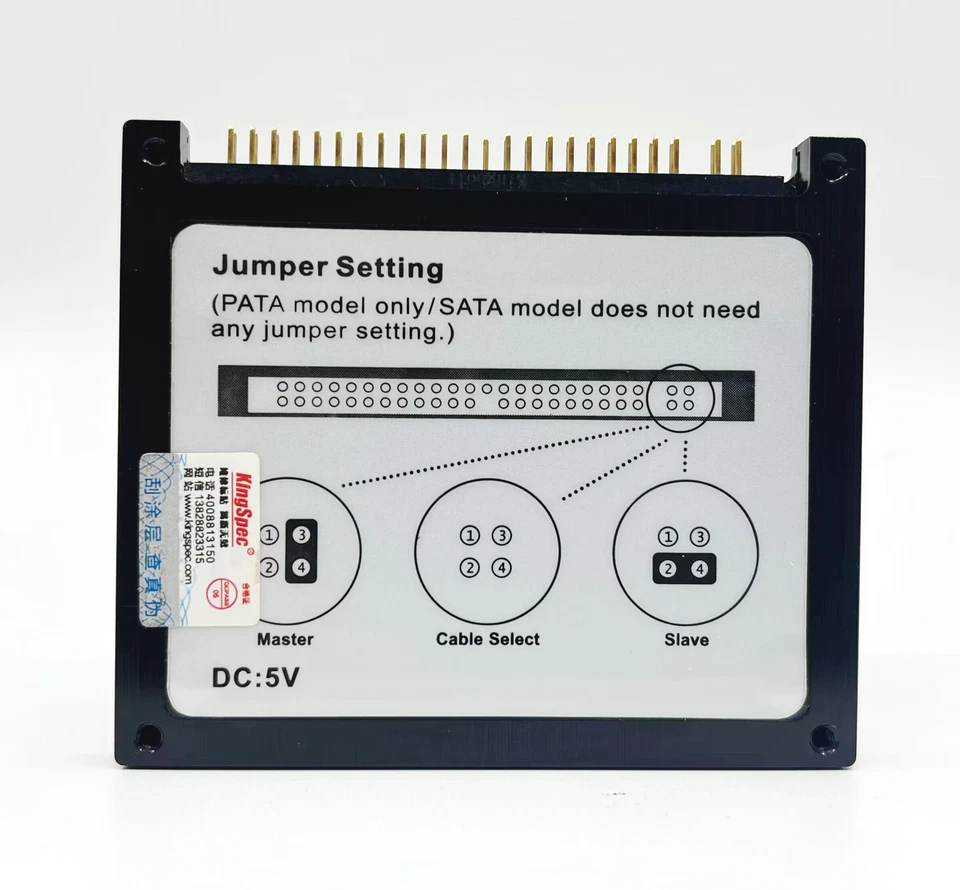 original KingSpec KSD -PA18.6-XXXMS 1.8" 64GB IDE SSD flash memory - Image 3 of 4