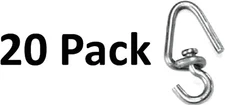 JC Conner Rod Swivel and J Hook 20 Pack Trapping Supplies