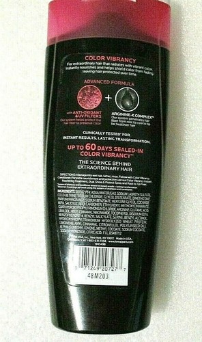 L'Oreal Paris Advanced Haircare COLOR VIBRANCY Nourishing Shampoo 12.6 oz -NEW - Picture 4 of 4