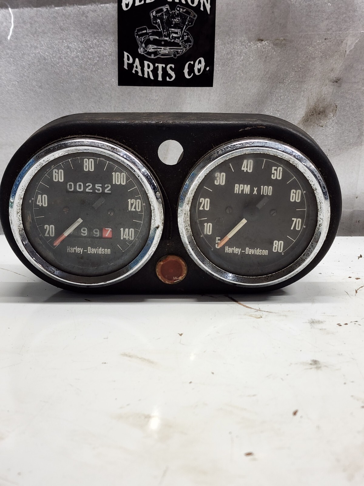 Harley Davidson Ironhead Sportster Tachometer And Speedometer Gauges eBay