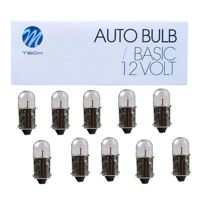 10 Stück M-Tech 12V 2W BA9s Tachoglühbirne Glühlampe Glühbirne Kugellampe   M27p