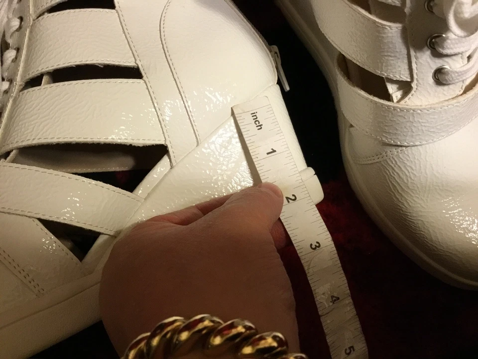 Zapatos deportivos vintage de terciopelo de medianoche para mujer de caña alta con cuña talla 9 EE. UU. Foto 3 de 4