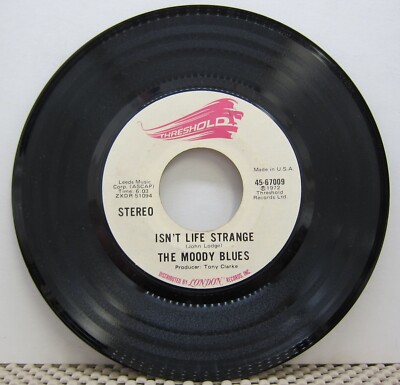 The Moody Blues - After You Came & Isn't Life Strange - Threshold  45 RPM  1972