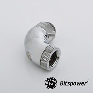 4711946741068 Bitspower Adapter 90 Grad G1/4 Zoll AG auf G1/4 Zoll IG - 3x drehb