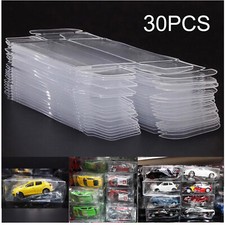 30x Display Case Protectors For Hot Wheels and Matchbox Cars Storage Stackable