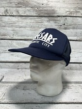 VTG Caesars Casino Atlantic City Spell Out Mesh Rope Snapback Trucker Hat Cap