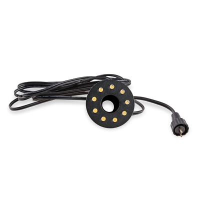 CLGarden Leucht Ring mit 9 warm weißen LED und Ø 56mm Springbrunnen Quellstein