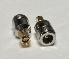 N Type Female Jack to SMA Male Plug Straight 2 PACK RF Coaxial Adapter USA