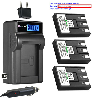 Kastar Battery LCD AC Charger for NB-3LH Canon PowerShot 100 20 Digital IXUS 700
