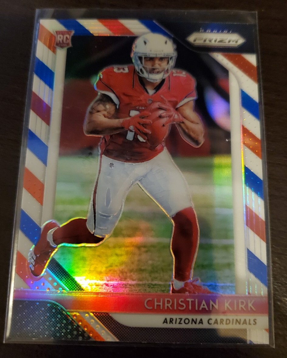 Christian Kirk 2018 Panini Prizm Rookie Red White Blue Prizm #219 Rookie RC