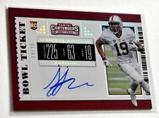 19/25 JERSEY# J.J. JJ ARCEGA-WHITESIDE 2019 CONTENDERS Bowl Ticket AUTO EAGLES $