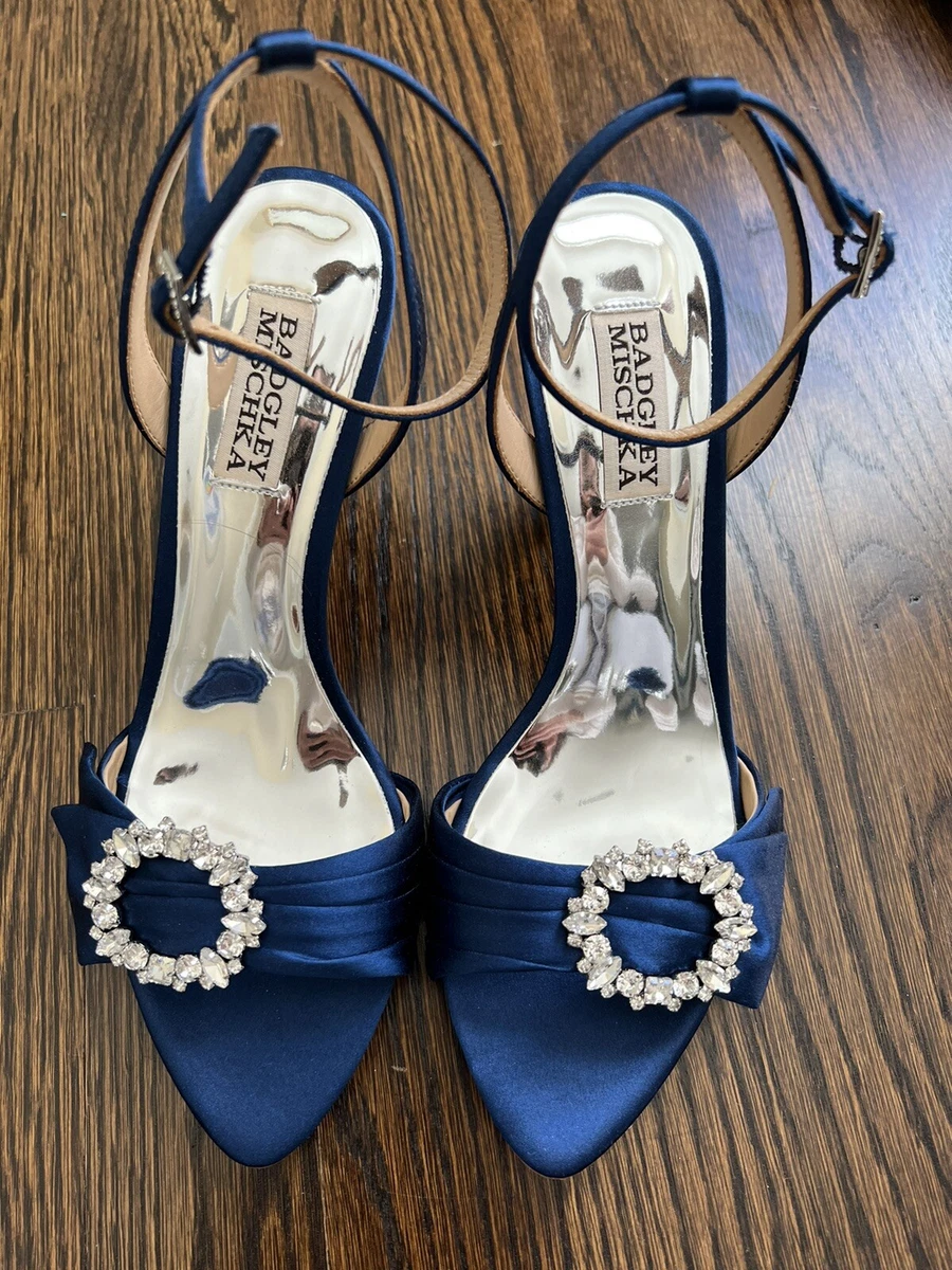 navy dress sandals