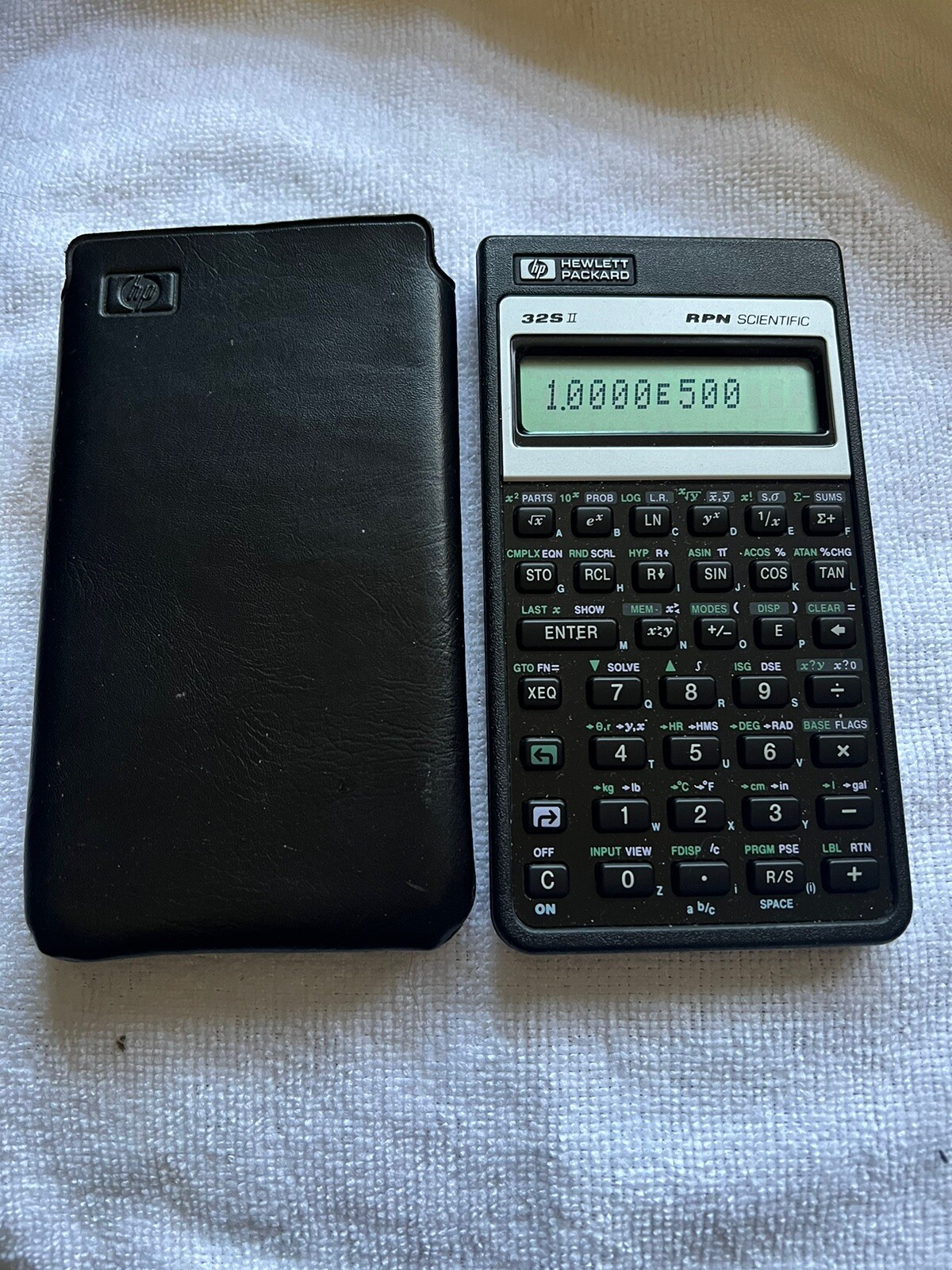 Vintage Hewlett Packard HP 32S II RPN Scientific Calculator W/ Case