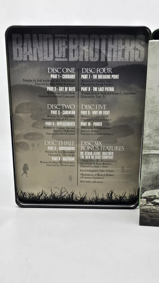 Band of Brothers (DVD, 2002, 6-Disc Set Tin Box Case) Tom Hanks Steven Spielberg - Image 4 of 4