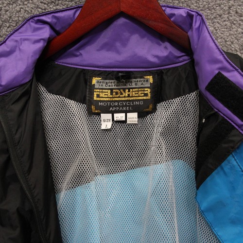 Fieldsheer Men's L Motorcycle Jacket Blue Black Full Front Zip w/ Pockets (569) - Picture 3 of 22