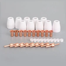 40Pcs Air Plasma Cutter Consumables Extend Fits PT-31 LG-40 Torch CUT-40 50 YB9