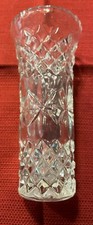 Heavy Crystal Glass Vase 7" Inches Tall as shown