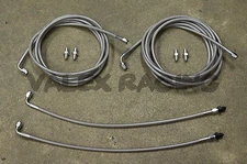 Stainless Rear Brake Line Replacement Kit For 01-05 Honda Civic EM2 W/O ABS