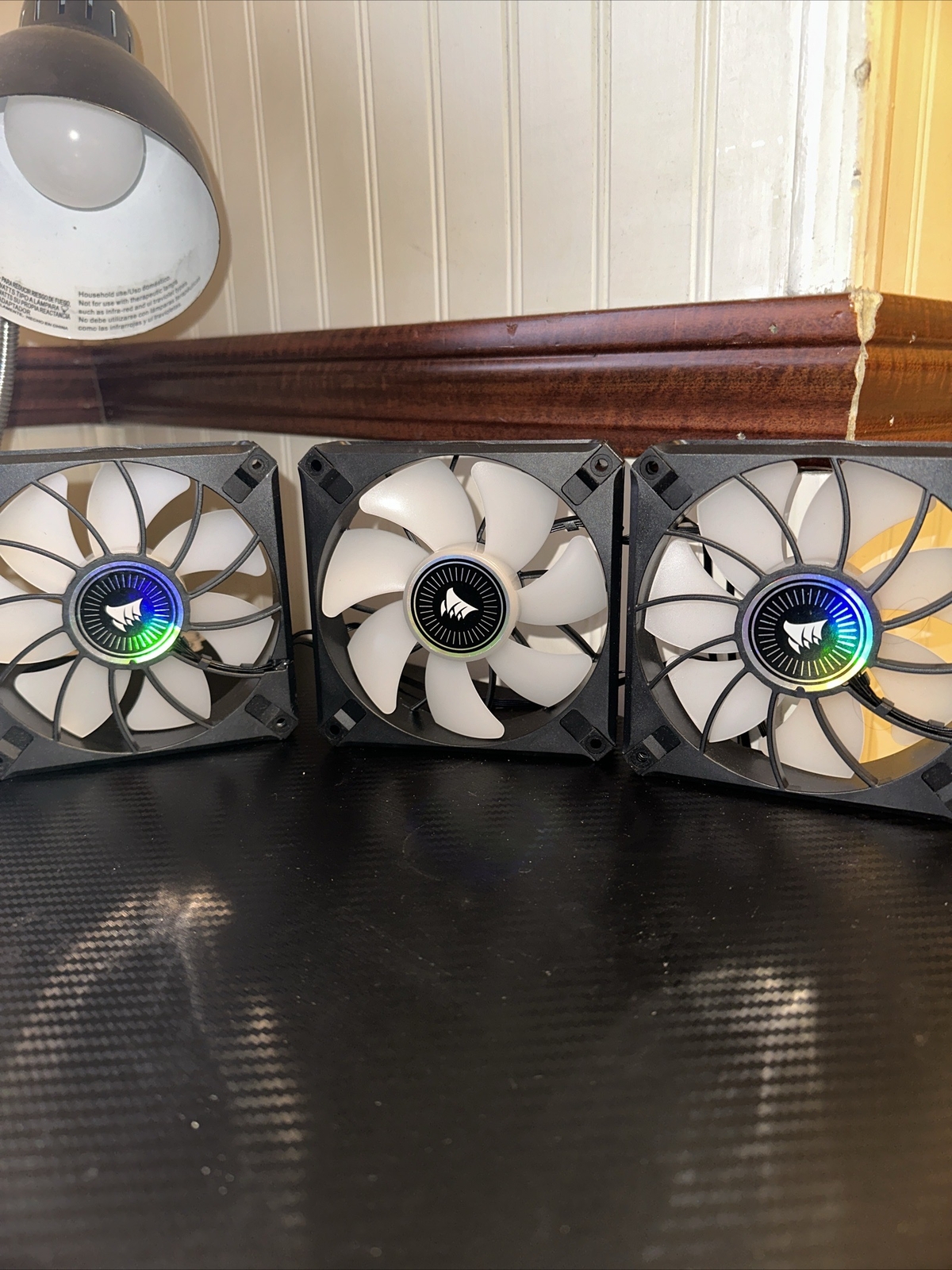 3 Corsair ML120 RGB ELITE Levitation Bearing 120mm Fans