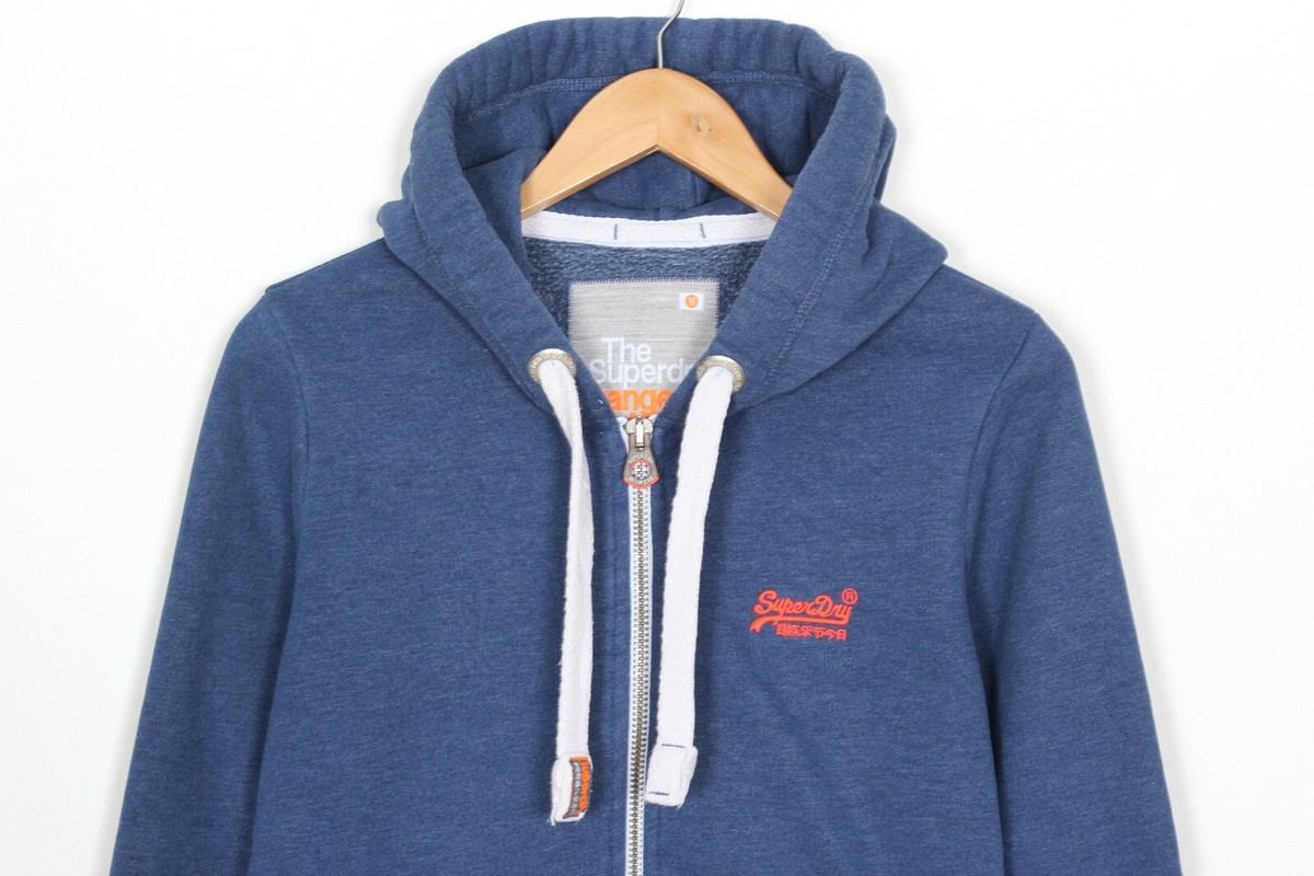 Superdry Royal Blue And Orange Hoodie Mens Orange Label Hoodie In