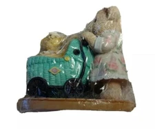 The Bialosky Treasury Bear Rosepedal & Marcel Figurine 1995 Nursery Mother Baby
