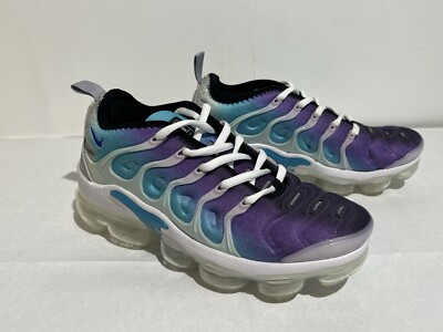 Nike Air Vapormax Plus Sneaker 924453-101 UK 4 Fierce Purple Aurora Green sehr guter Zustand