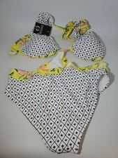 Womens Swimsuit One Piece Size Large Flower Print NEW