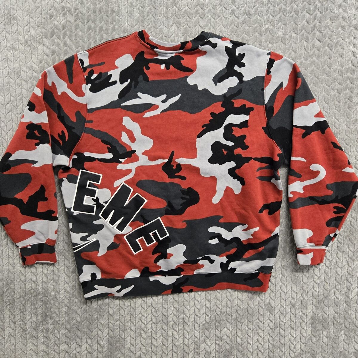 Supreme X Nike Arc Crewneck Men's Long Sleeve Sweatshirt Red Supreme X Nike Arc Crewneck Men's Long Sleeve Sweatshirt Red
