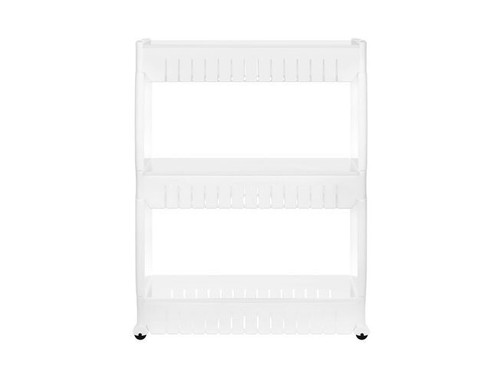 Carrello Salvaspazio Carrellino Slim Cucina Bagno Ripostiglio 3 Ripiani 4 Ruote - Imagen 10 de 15