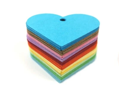 Gift Tag Heart Paper Ticket Present Card Craft Making Embellishment Art Wrapping