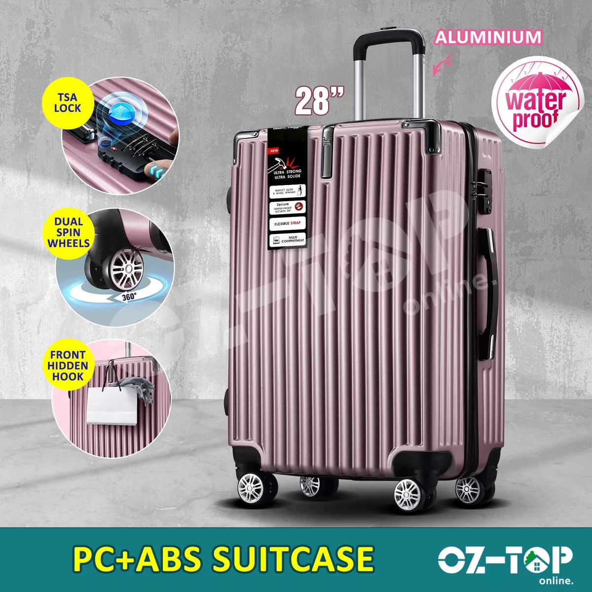 28 Inch Luggage Suitcase Trolley Travel Hard Shell Case