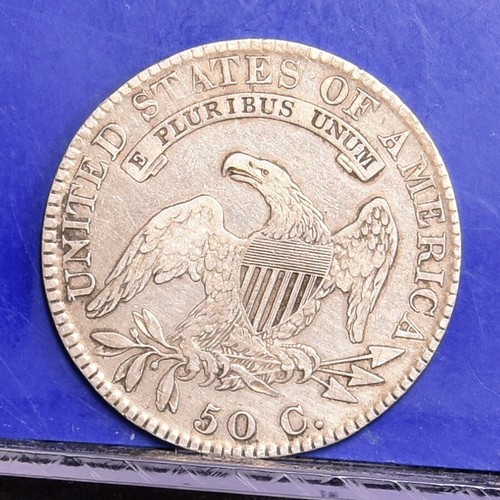 1820/19 Bust Half Dollar - Sq 2 - XF Details, Cleaned (#53630-L) - Picture 6 of 9