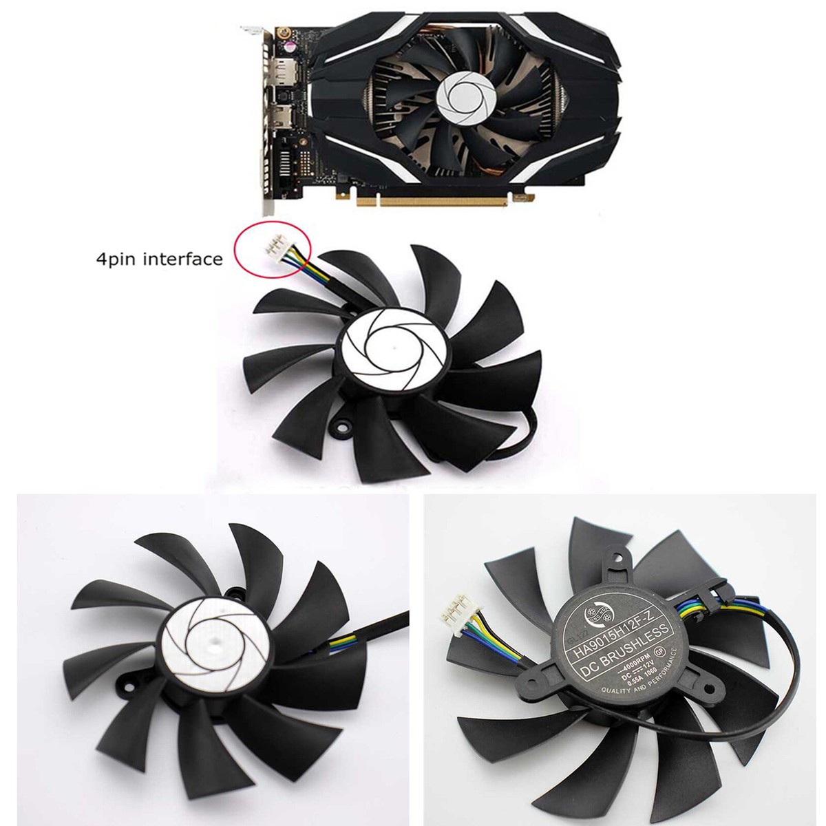 For MSI GTX 950 /R7 360 2GD5 OC /GTX 1060 6G OC HA9015H12F-Z