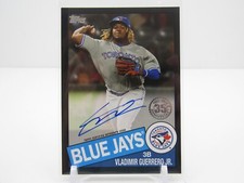 VLADIMIR GUERRERO JR. 2020 TOPPS 1985 TOPPS AUTOGRAPH AUTO BLACK #41/196