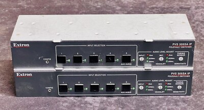 Lot Of 2 Extron PVS 305SA IP Polevault Switchers - Untested (SEE DESCRIPTION)