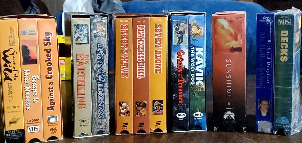VHS Tapes Family Adventures 5 Box Set Films Drama Educational  